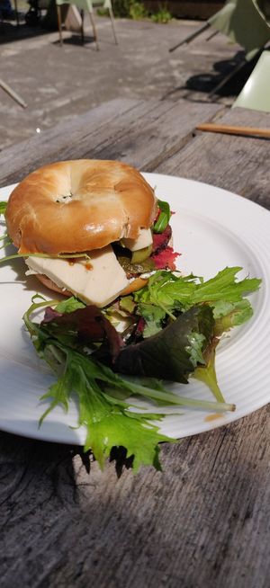 Bagel at Beetroot Sauvage in Edinburgh