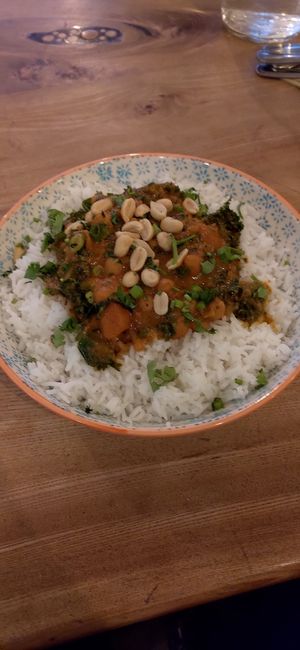 West African Peanut Stew at Beetroot Sauvage in Edinburgh