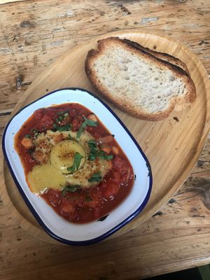Shakshuka  at Beetroot Sauvage in Edinburgh