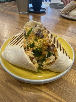 Brunch burrito  at Serenity Now in Glasgow