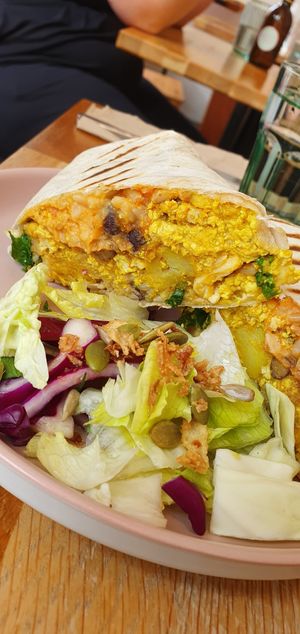 Breakfast burrito at Serenity Now in Glasgow