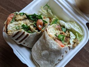"chicken" wrap at Serenity Now in Glasgow