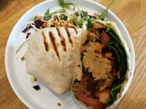 Fried chicken wrap at Serenity Now in Glasgow