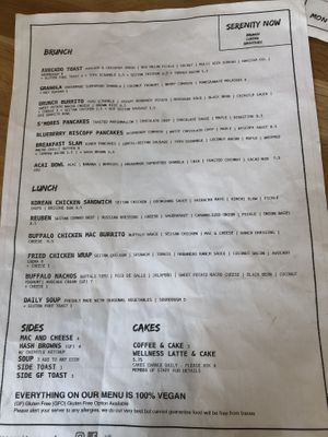 Food  at Serenity Now in Glasgow