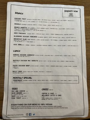 Food   at Serenity Now in Glasgow