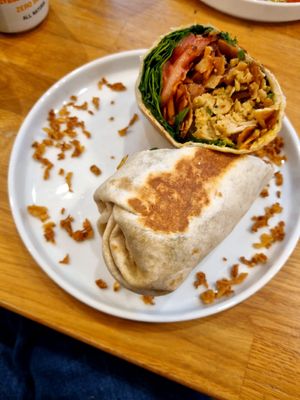 Fried Chicken Wrap at Serenity Now in Glasgow