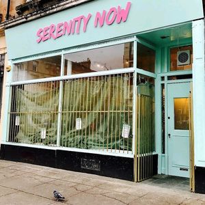 outside at Serenity Now in Glasgow