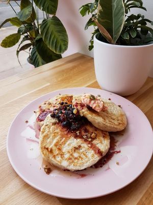 Blueberry Pancakes  at Serenity Now in Glasgow