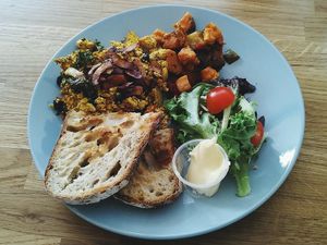 Southern Tofu Scramble at Serenity Now in Glasgow