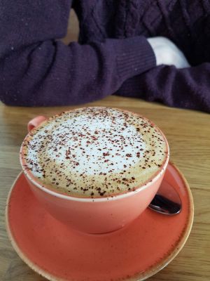 Cappuccino. at Serenity Now in Glasgow