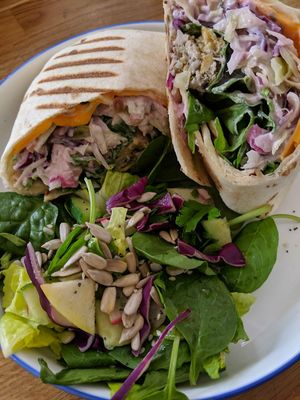 Phish wrap. Super tasty 😋 at Serenity Now in Glasgow