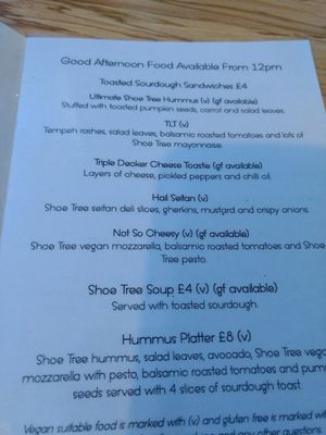 lunch at Shoe Tree Cafe in Newcastle Upon Tyne