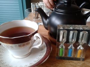 Russian caravan speciality tea at Shoe Tree Cafe in Newcastle Upon Tyne
