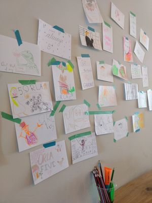 Decor at Shoe Tree Cafe in Newcastle Upon Tyne