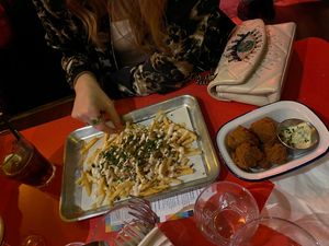   at Essential Vegan @ Ten to One Bar in North London