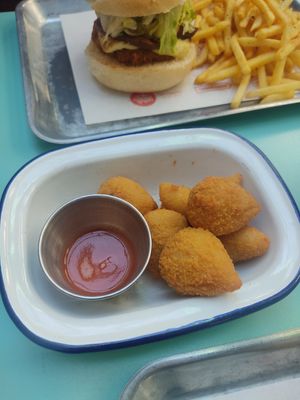Brazilian Deep Fried Bites at Essential Vegan @ Ten to One Bar in North London