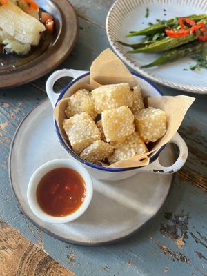 Tapioca Dadinho  at Essential Vegan @ Ten to One Bar in North London