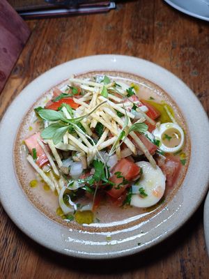 Salada Palmito  at Essential Vegan @ Ten to One Bar in North London