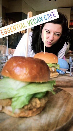   at Essential Vegan @ Ten to One Bar in North London