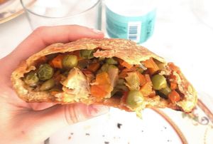 Vegan empanada at L'Exquisit in Mallorca