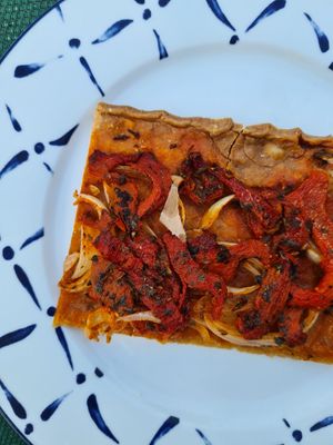 Coca de trempo at L'Exquisit in Mallorca