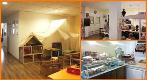 with a place for children at L'Exquisit in Mallorca