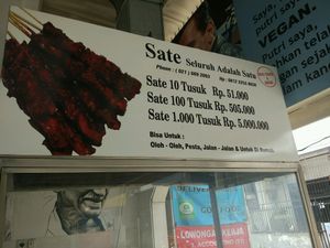 Satay stand at Satu Dunia Satu Cinta - Jalan A1 in Jakarta
