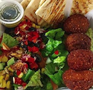 Sweet potato falafel hotbox at T Bar in Panama City