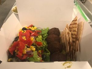 Falafel box at T Bar in Panama City
