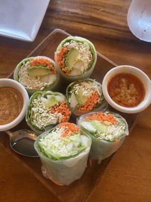Summer rolls   at Thai Spice in Paia