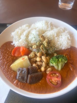 Konnyaku plays a role of meat !! SoooChewy !! at Kaikoan Restaurant - Hasedera Temple in Kamakura