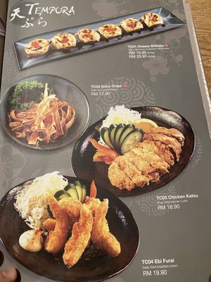 Menu at Zen House 禅舍 in Kuala Lumpur