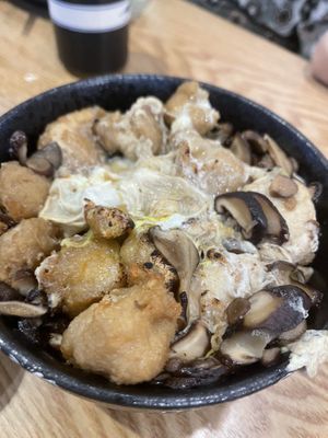 Chic & Mushroom Stew with rice  at Zen House 禅舍 in Kuala Lumpur