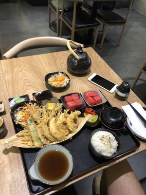 Veg tempura set   at Zen House 禅舍 in Kuala Lumpur