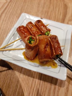 Asparagus wrapped with ham at Zen House 禅舍 in Kuala Lumpur