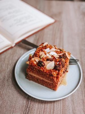 Cinnamon-Pumpkin-Biscoff-Cake ♥️ at Forrest Bistro in Prague