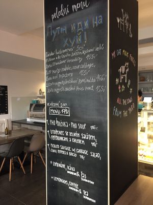 daily menu  at Forrest Bistro in Prague