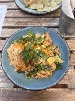 Tom yum noodles   at Forrest Bistro in Prague