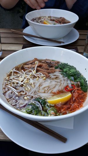 Pho soup at Forrest Bistro in Prague