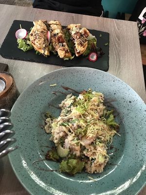 Risotto and flatbread at Forrest Bistro in Prague