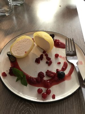 Mochi Melon Ice Cream at Forrest Bistro in Prague