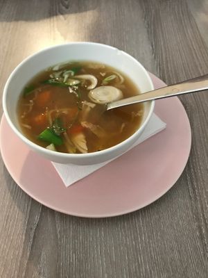 Miso soup at Forrest Bistro in Prague