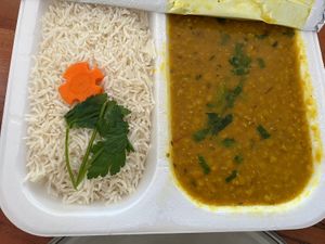Yellow lentil curry   at Ganesha Restaurant - East in Stuttgart