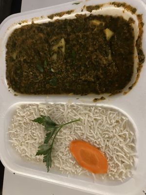 Palak Aloo  at Ganesha Restaurant - East in Stuttgart