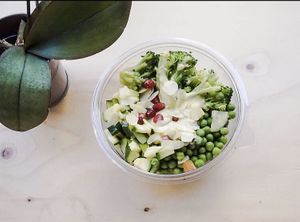 Mini salad at LIIFE in Paris