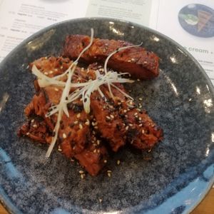 Sticky vegan ribs at Wagamama in Hereford