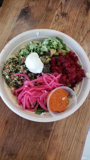 Veggie bowl at Hummus in Henderson