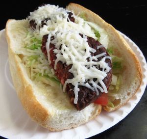 NEW!  Vegan Cheese Burger Sub at Scicchitano's Pizzeria in Berwick