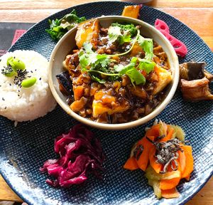 Agedashi Tofu & Eggplant at Wabi Sabi Salon in Collingwood