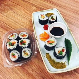Vegánske sushi at Loove by Vegana - Kopcianska in Bratislava